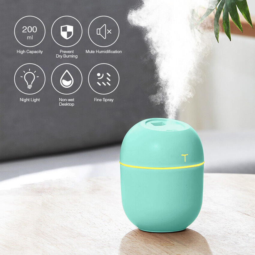 Chocozone USB Mist Humidifier Diffuser with 7 Color LED Air