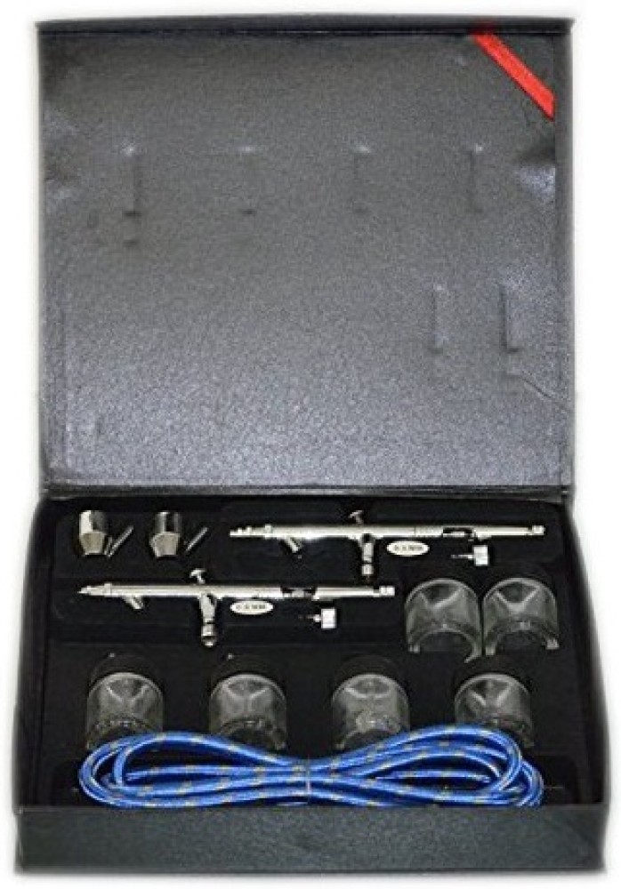 Skin Companion Airbrush AG-182P Set 0.5mm & 0.8mm Dual Action Bottom Feed  Airbrush Airbrush Price in India - Buy Skin Companion Airbrush AG-182P Set  0.5mm & 0.8mm Dual Action Bottom Feed Airbrush