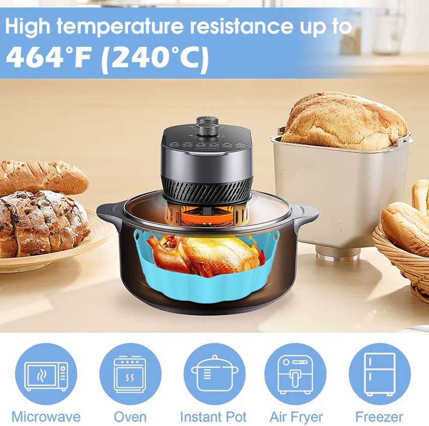 Air Fryer Liners Non Stick Reusable Round Silicone Airfryer