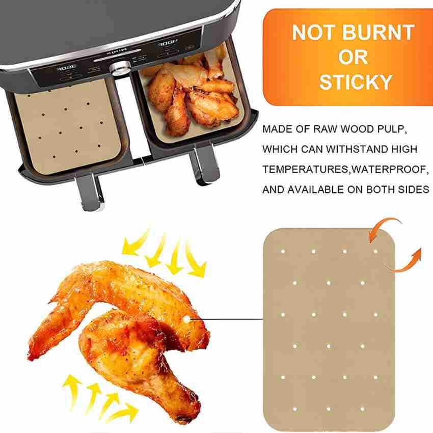 100PCS Air Fryer Paper Liners Disposable 6.3 Inch Round Airfryer Oven  Insert Parchment Sheets Grease and Water Proof Non Stick Basket Liners for  Baking Cooking 