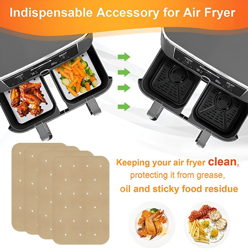 Buy Air Fryer Disposable Paper Liners - Water-Proof, Oil-Proof, Food Grade  Parchment for Baking, Roasting, and Microwave Cooking Online at Best Prices  in India - JioMart.