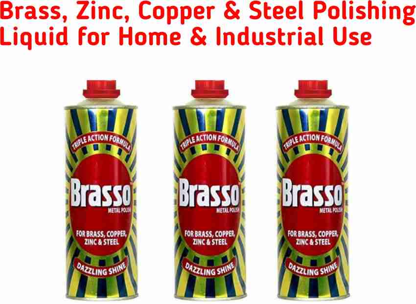 Shyam Sarowar Brasso Metal Polish Liquid, 100 ml each - Brass Zinc Copper  Steel