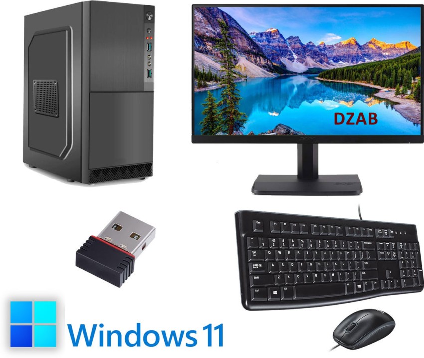 DZAB Intel Core i5 (8 GB DDR3/500 GB/128 GB SSD/Windows 11 Home/1 GB/19  Inch Screen/AIC-i52400-8-500-128-19-11Inch)