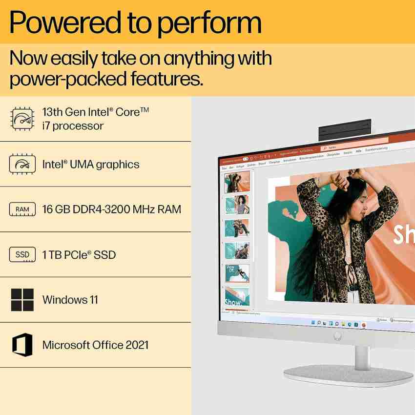 HP HP All-in-One cr 27 Core i5 (16 GB DDR4/Windows 11 Home/27 Inch