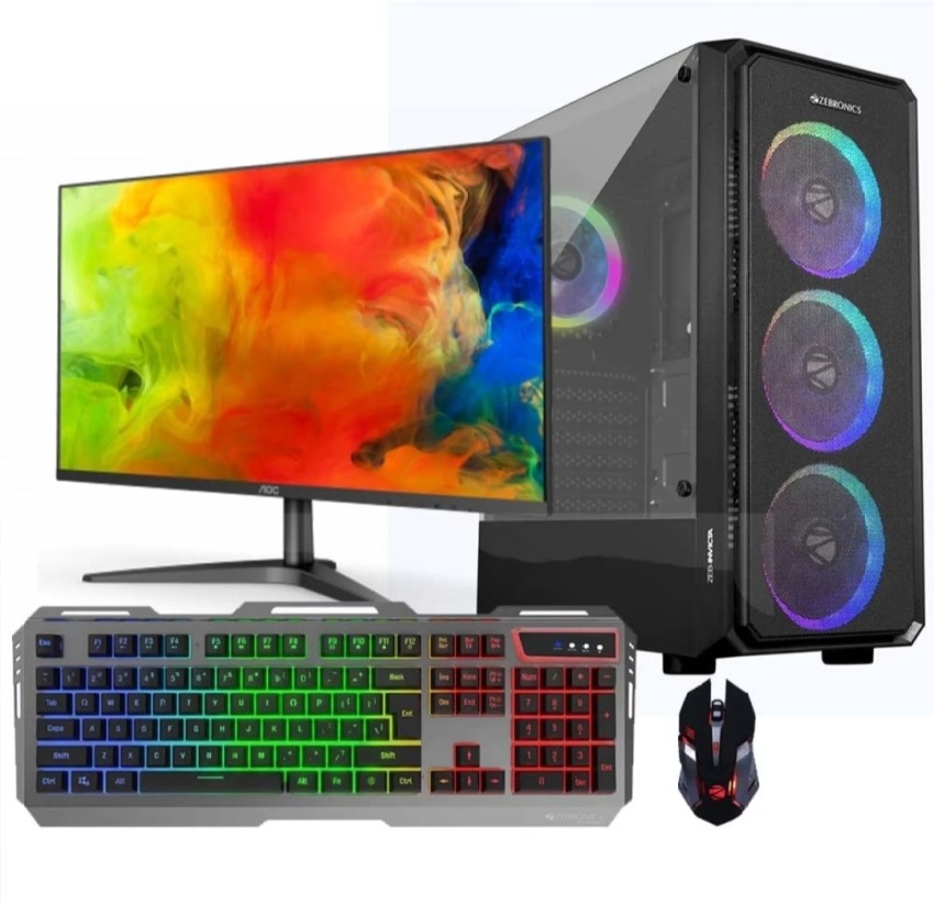 ZOONIS Gaming Pc With 16GB DDR3 Ram/ DDR-5 4GB Graphics Card Core i7 (4th  Gen) (16 GB DDR4/512 GB SSD/Windows 10 Pro/4 GB/22 Inch Screen/Alain Free  Fire Gaming Pc) with MS Office - ZOONIS 