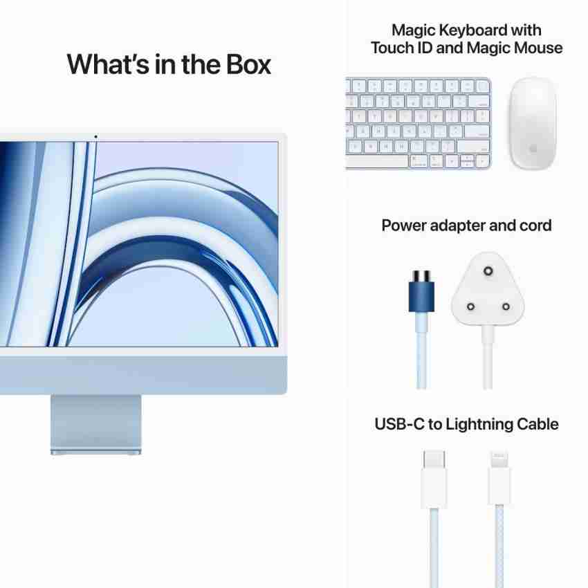 Apple iMac M3 (8 GB Unified/256 GB SSD/macOS Sonoma/24 Inch Screen