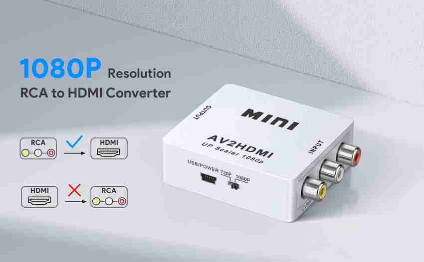 Adaptador vhs sales a hdmi