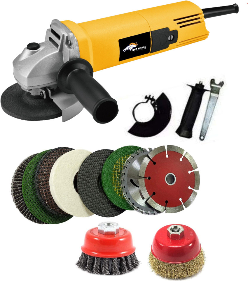 RanPra 801 angle grinder with 10 wheel set heavy duty performance