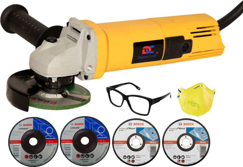 Digital Craft MATRIX MTX AG801 ANGLE GRINDER EXCLUSIVE COMBO FOR ALL YOUR HOME PROFESSIONAL USES BOSCH CUTTING GRINDING WHEEL COMBO OFFER Angle Grinder Price in India Buy Digital Craft MATRIX