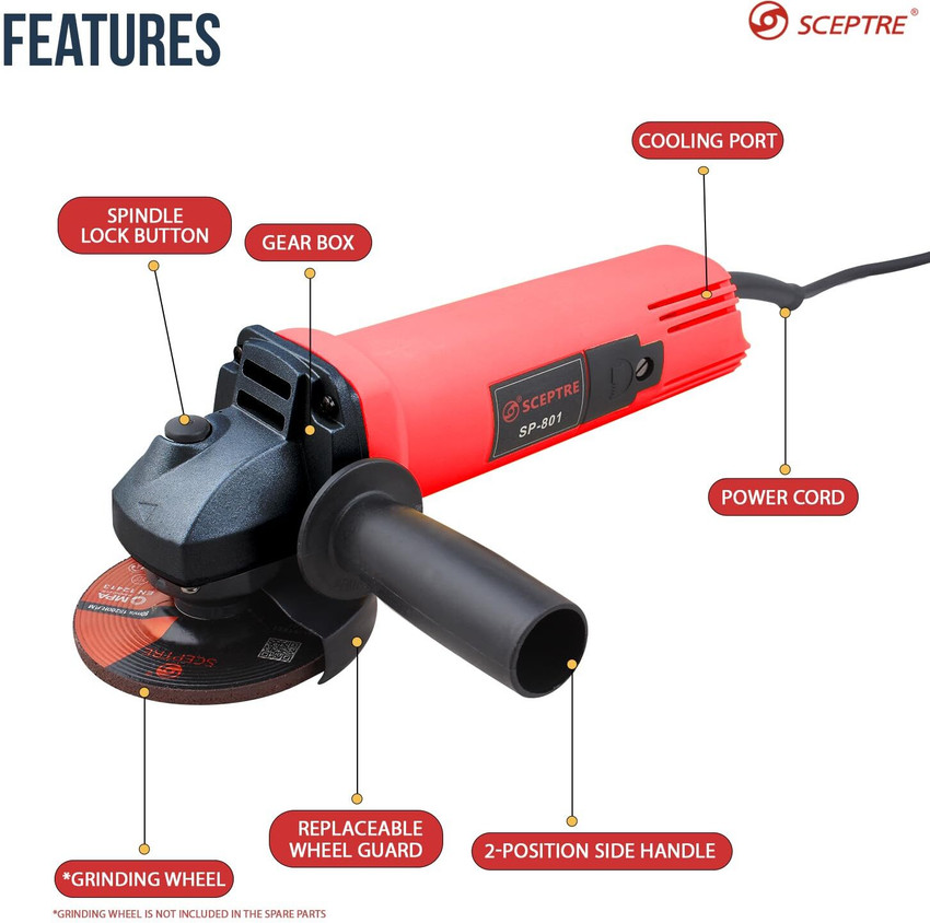 Grinder handle top