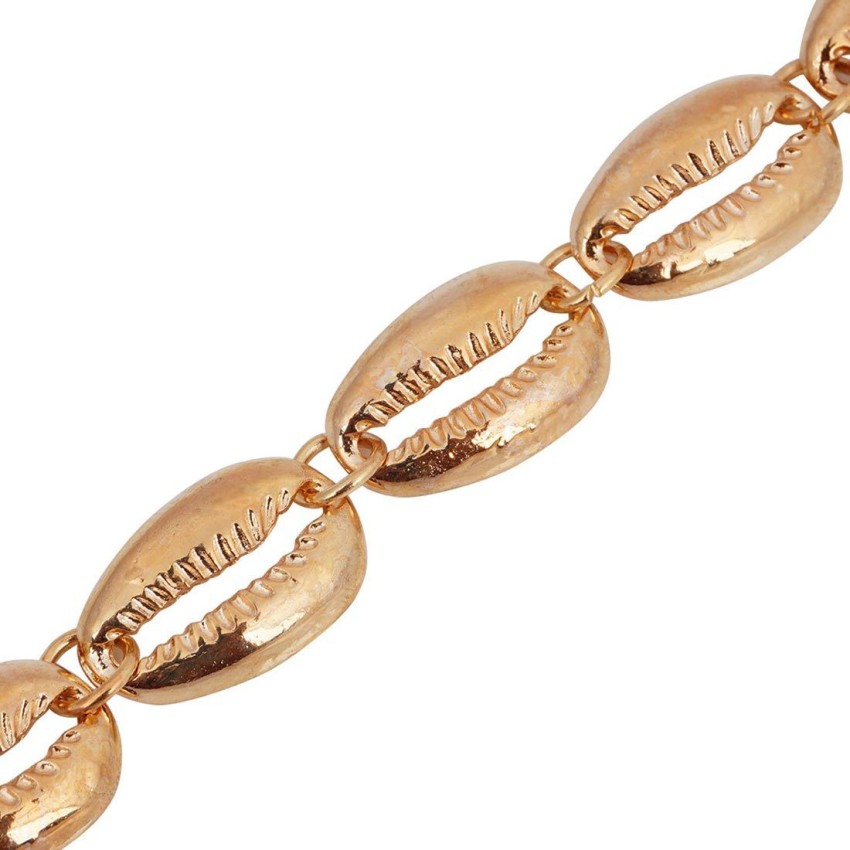 Ferosh Gold Shell Bracelet: Buy Ferosh Gold Shell Bracelet Online at Best  Price in India