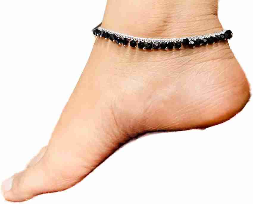 anilStore Black Stone Anklets Payal Pair for Women Girls Stone Anklet Price in India Buy anilStore Black Stone Anklets Payal Pair for Women Girls Stone Anklet Online at Best
