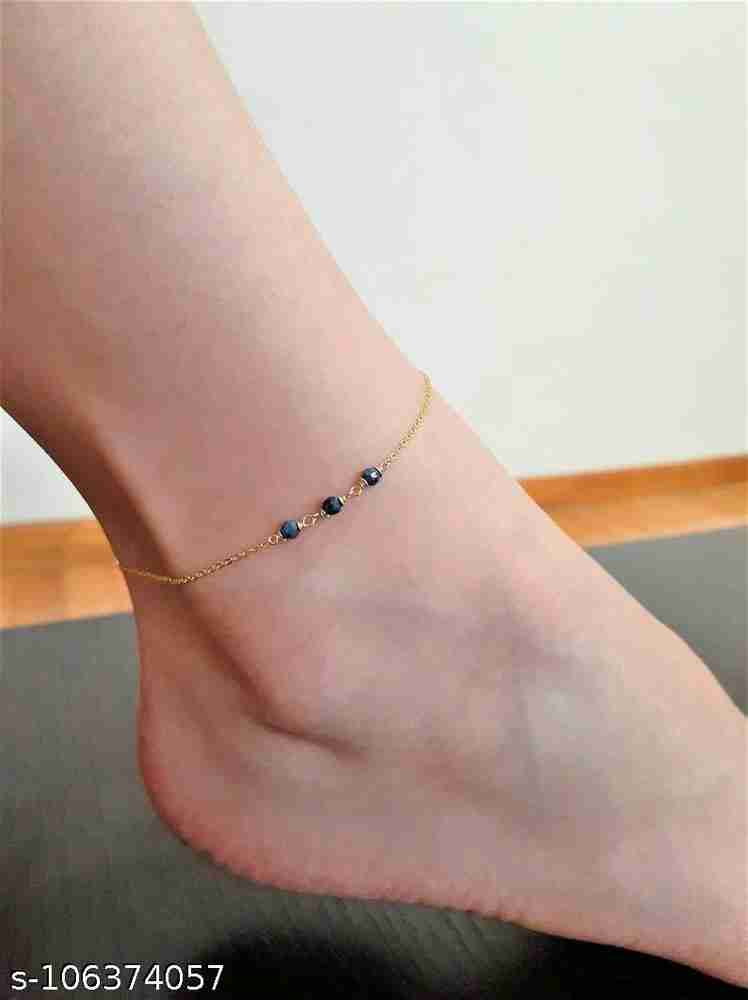 NEW RUDRAKSH simple payal design anklets for women gold anklet designs Crystal Anklet Price in India Buy NEW RUDRAKSH simple payal design anklets for women gold anklet designs Crystal Anklet Online