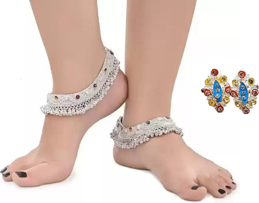 Beautiful silver cheap anklets designs