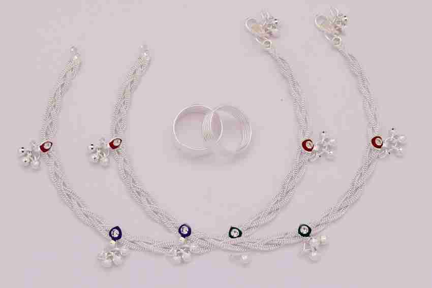 Malabar silver leg chain discount