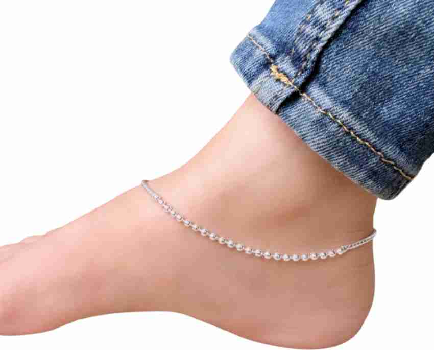 Ankle bracelets sale silver chain