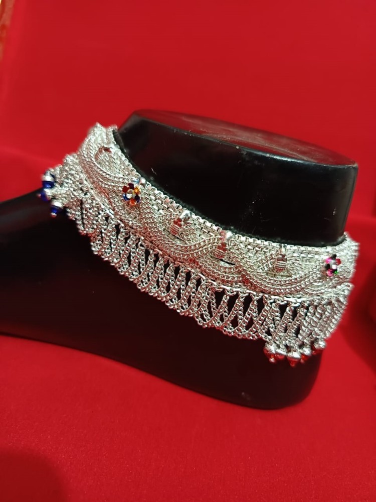 Lalitha jewellery silver anklets sale with price