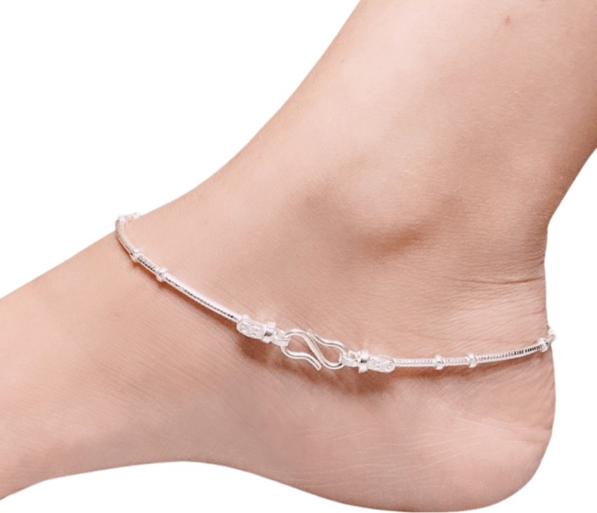 Chain anklet deals silver