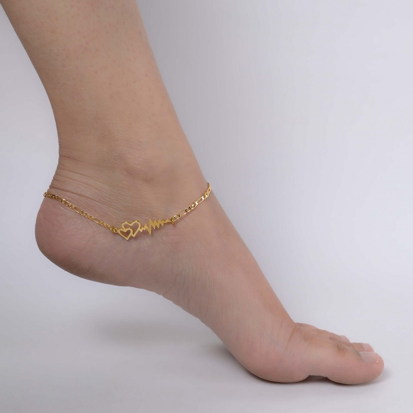 Gold bracelet for leg online