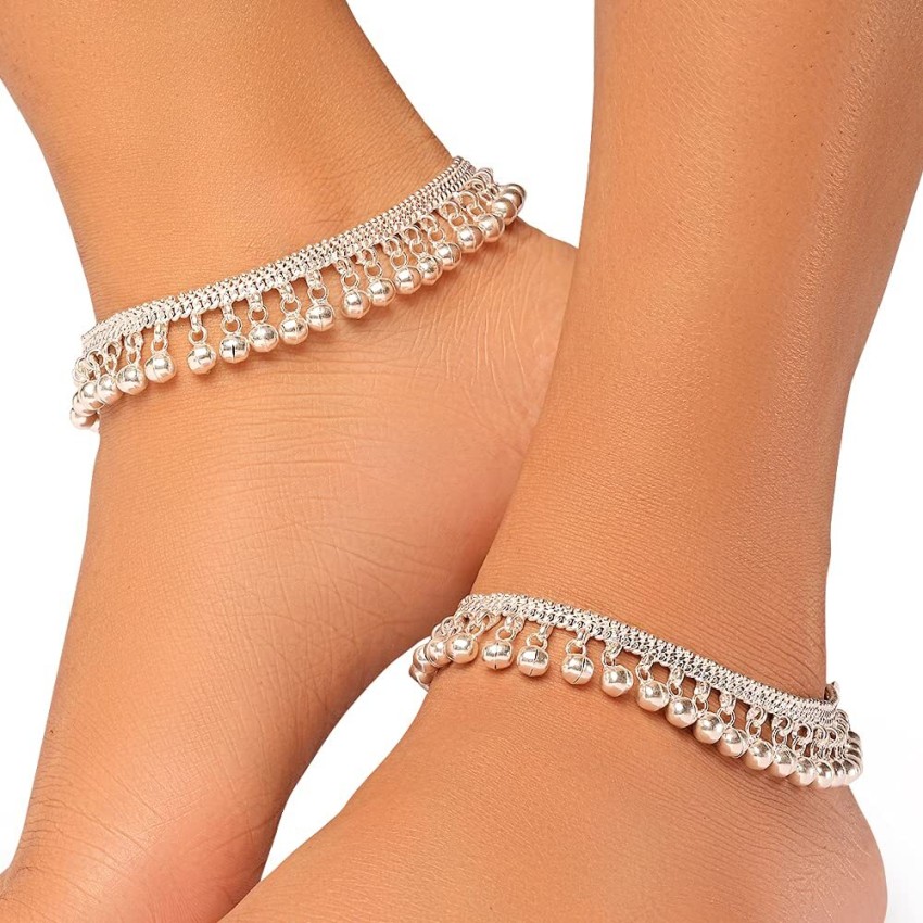 Beautiful silver clearance anklets