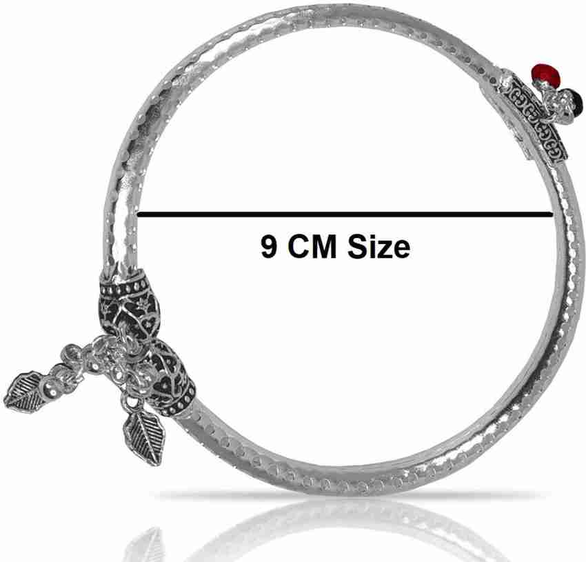 Silver leg kada for baby best sale girl