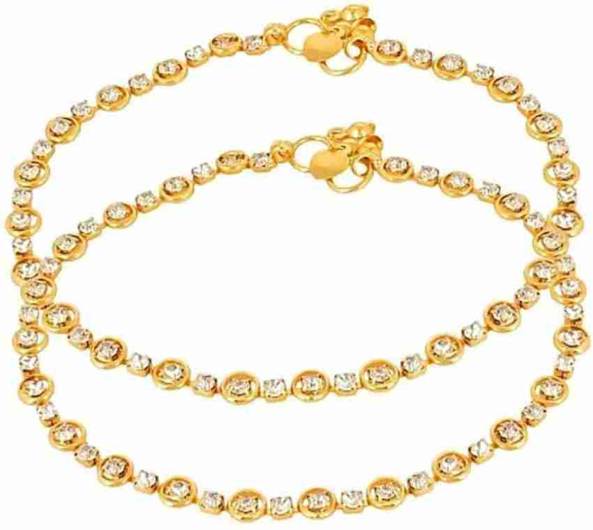 Gold leg chain for baby girl outlet