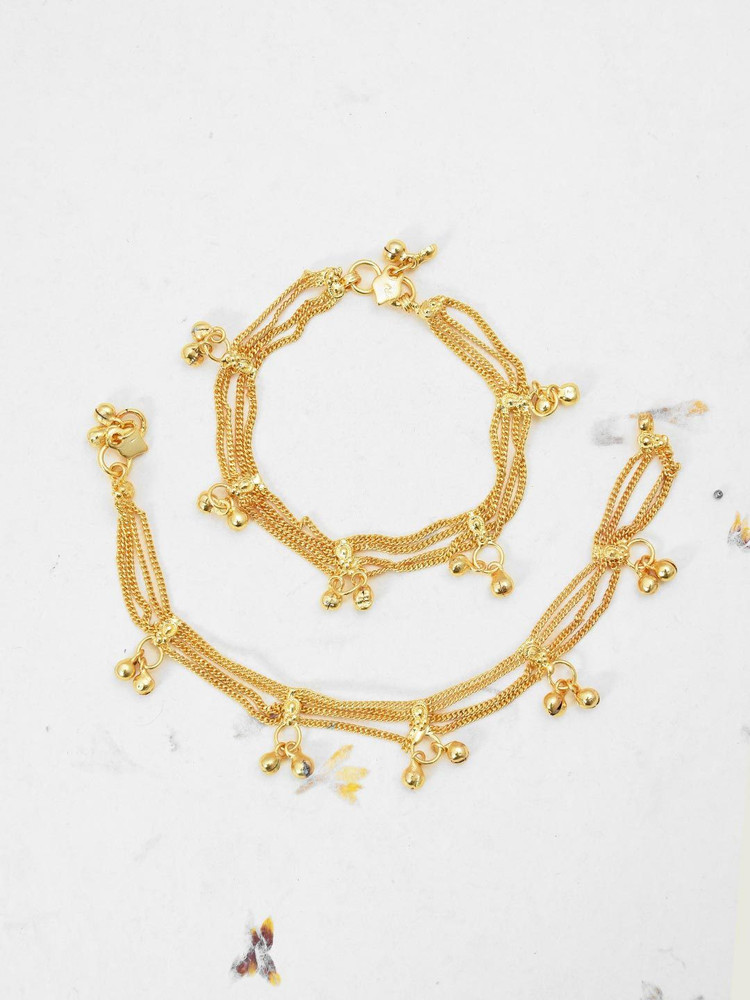 Gold hot sale nupur design