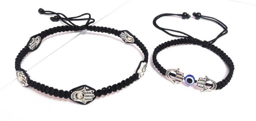 Buy Black Cord Bracelet Black String Bracelet Lucky Bracelet Online in  India 