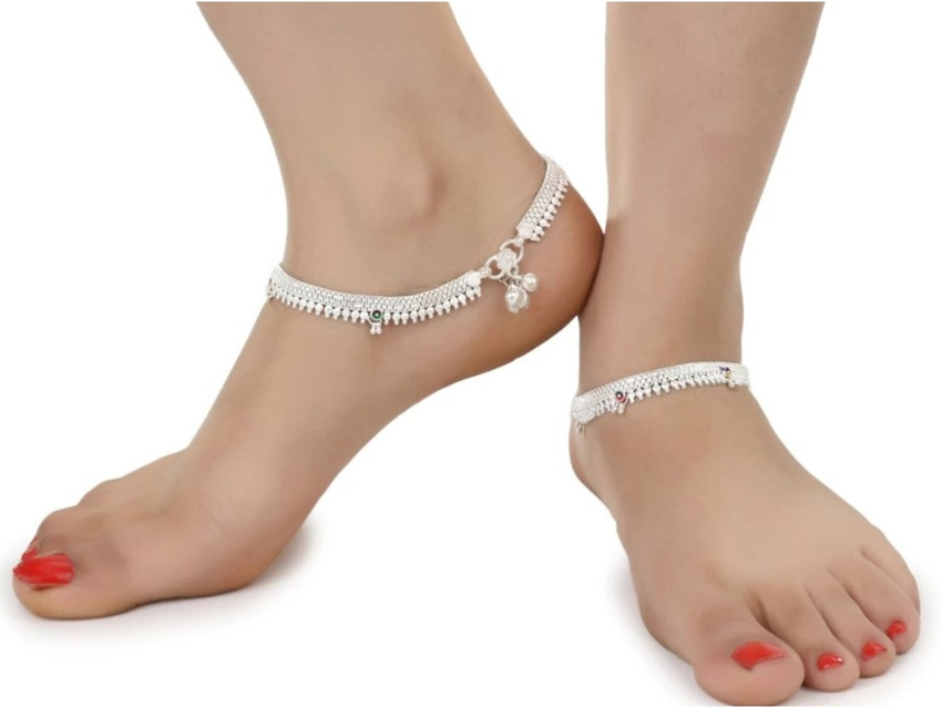 Branded silver payal new arrivals