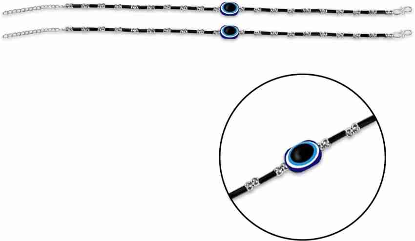 Uniqon (1 Pair) Adjustable Moti/Stone Single Evil Eye Nazariya Leg  Payal/Pajeb Anklets Stone Anklet Price in India - Buy Uniqon (1 Pair)  Adjustable Moti/Stone Single Evil Eye Nazariya Leg Payal/Pajeb Anklets Stone