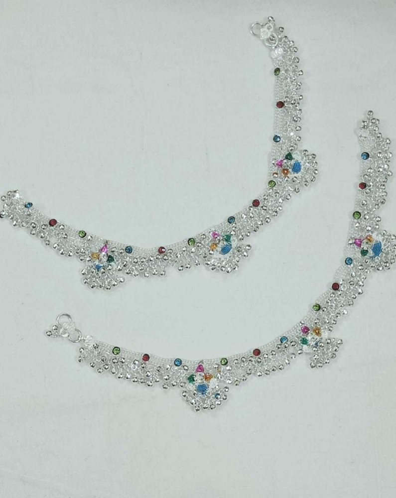 Flipkart 2025 silver anklets