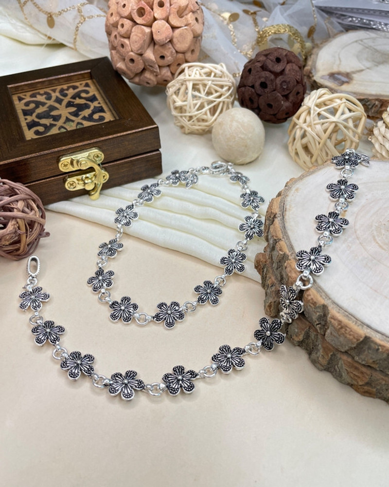 Silver sales anklets flipkart