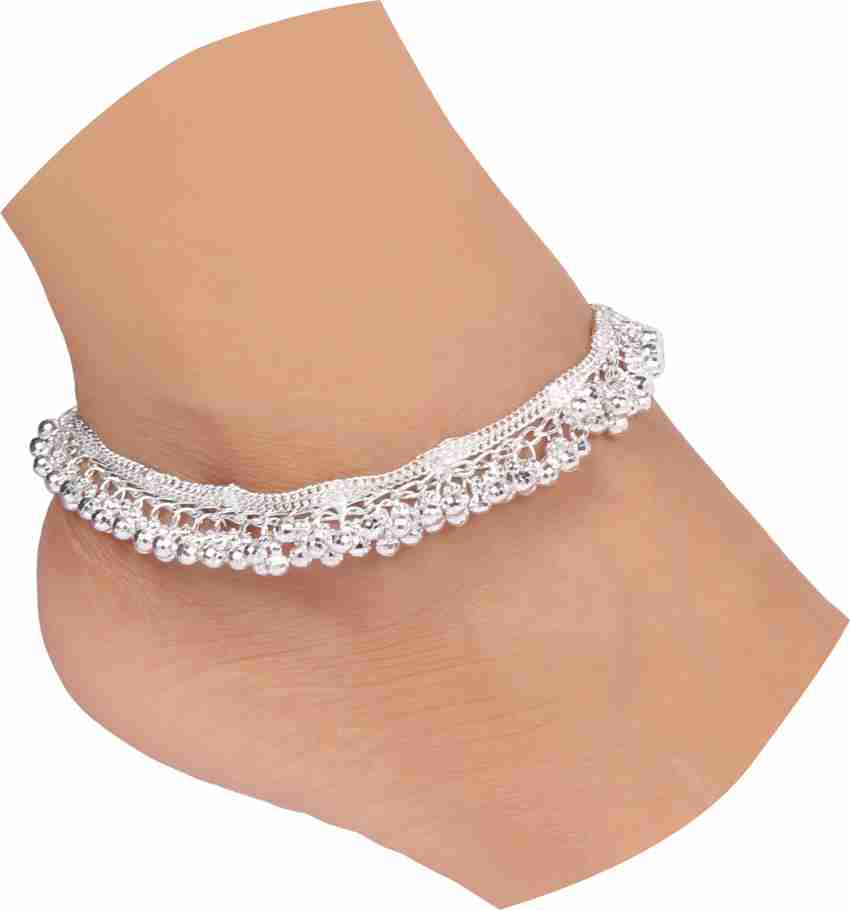Thick discount silver anklets