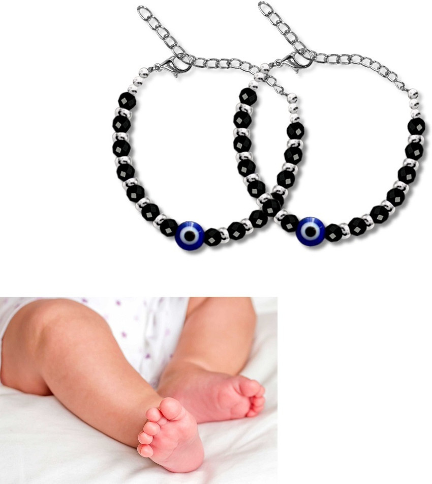 Airtick 2 Pcs JAA023 Crystal Beads Evil Eye Toddlers Kids Nazariya Foot Leg Bracelet Cum Stone Anklet Price in India Buy Airtick 2 Pcs JAA023 Crystal Beads Evil Eye Toddlers Kids Nazariya Foot Leg Bra...