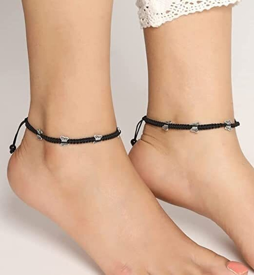 Butterfly anklet sales