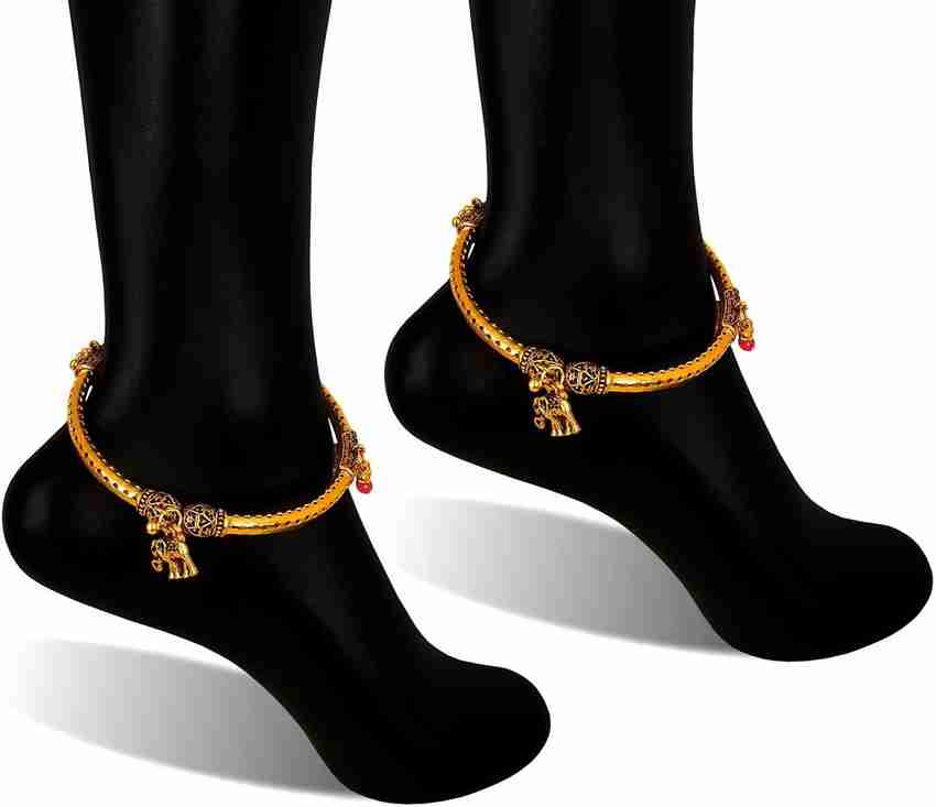 Golden colour payal best sale