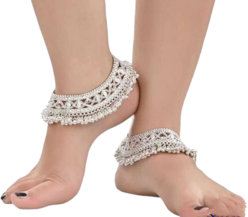 Silver payal best sale ghungroo
