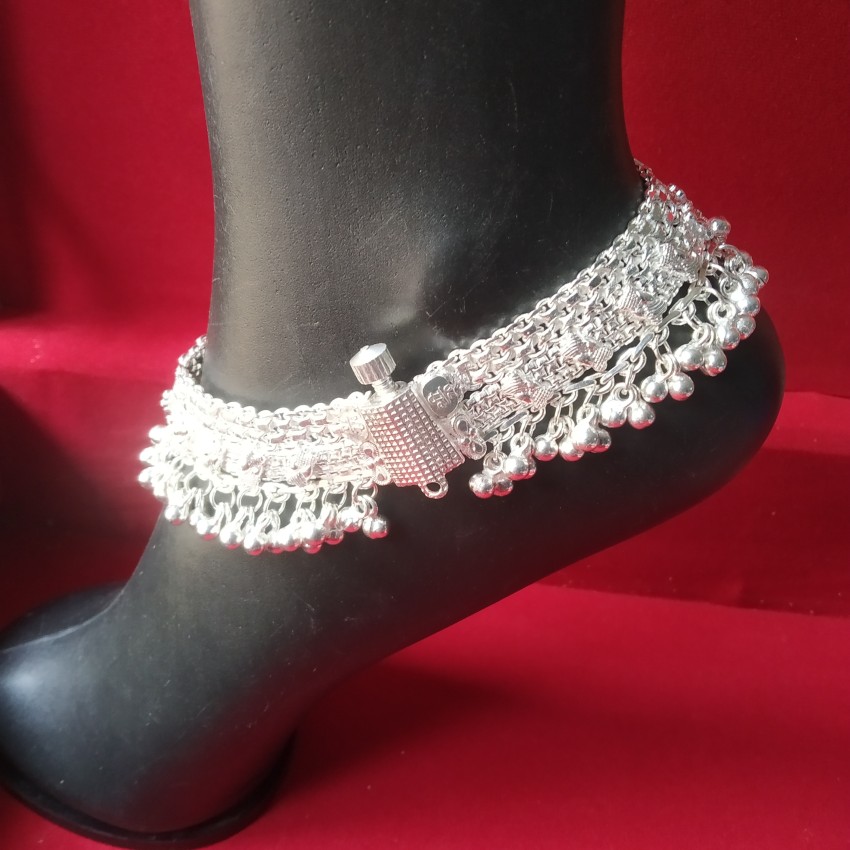 Silver anklets designs 2025 for bride with price