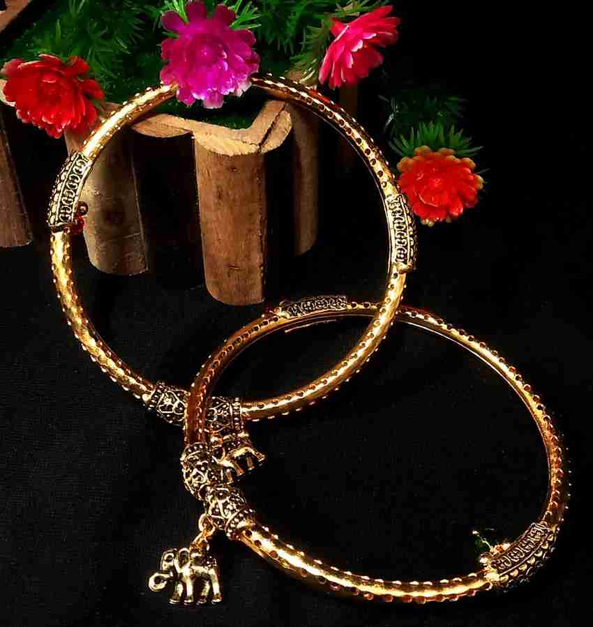 Leg bangles gold top