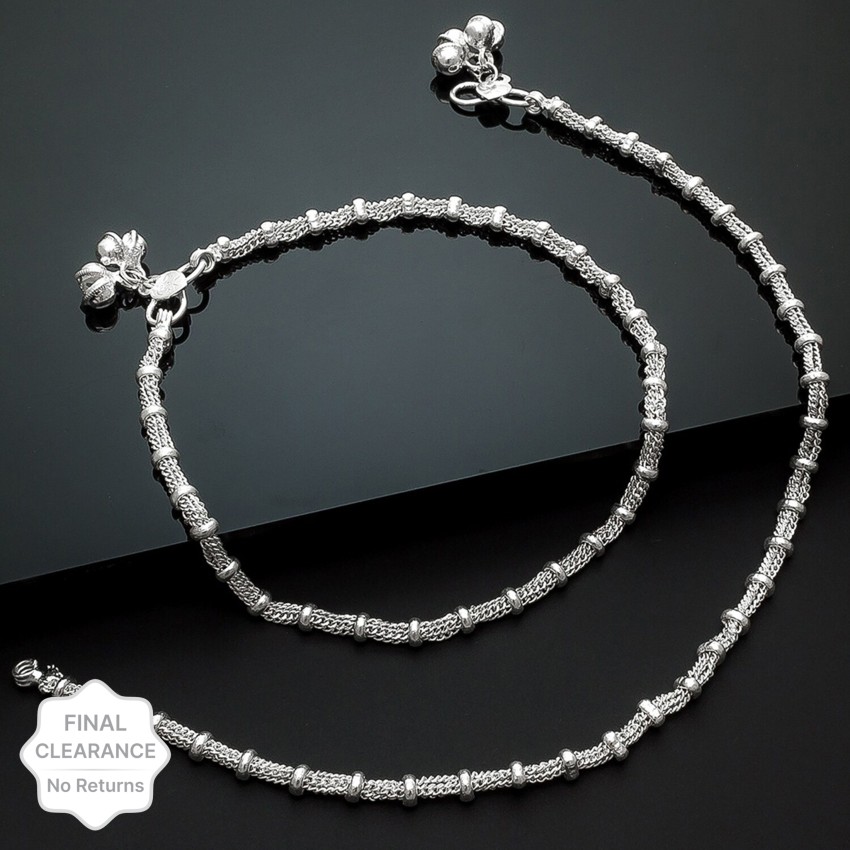 Antique anklets sale in silver