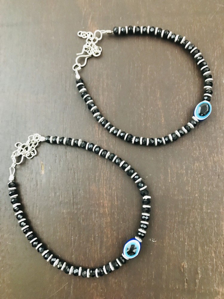 Buy Black Thread Evil Eye Anklet Online - Ferosh