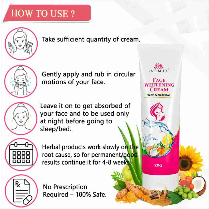 INTIMIFY Face Skin Whitening Cream for for Glowing Skin Facial