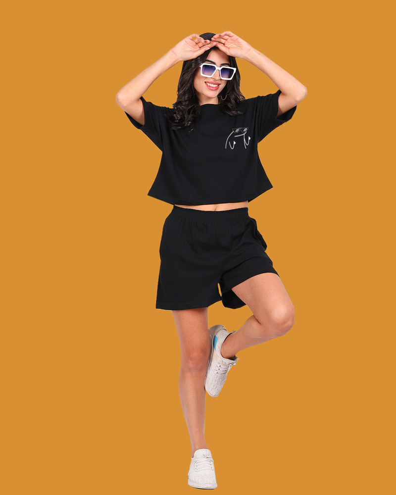 Mad Over Print Top Hot Pants Co ords Set Price in India Buy Mad Over Print Top Hot Pants Co ords Set online at Flipkart