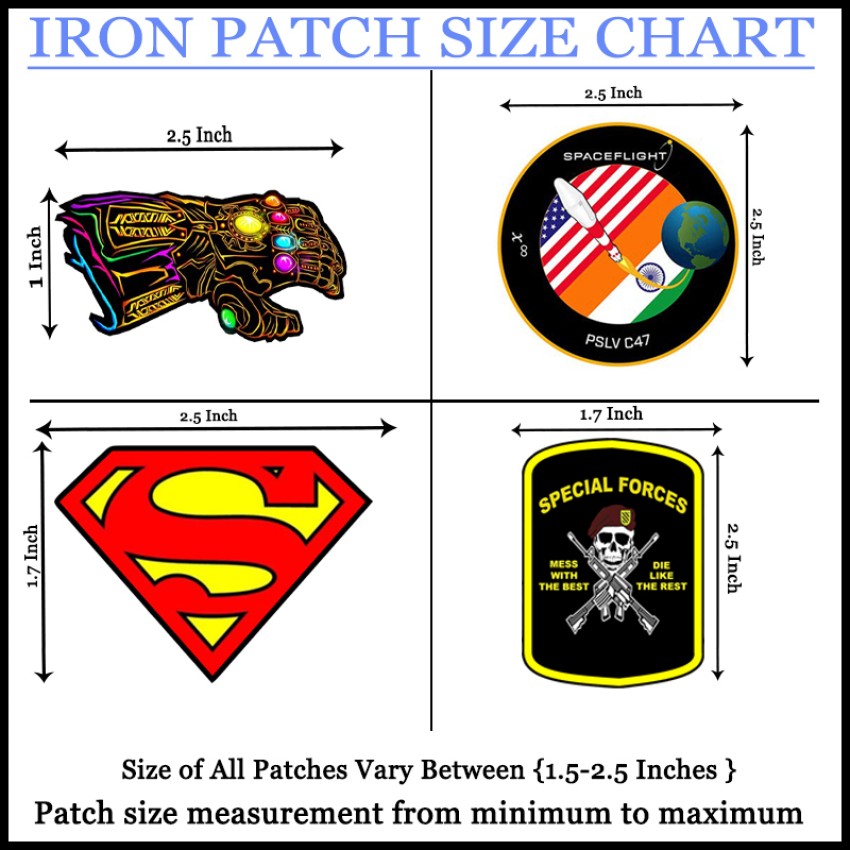 Indian Flag Printed Iron Patches for Clothes and Fabric By LazyChunks –