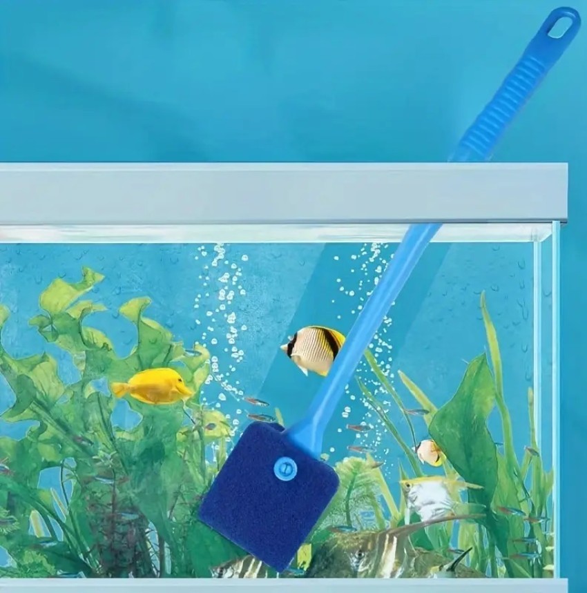 Petzlifeworld Aquarium Glass Fish Tank Cleaning Sponge Brush Plant Algae  Scraper Cleaner Scratch Free Magnetic Aquarium Cleaner