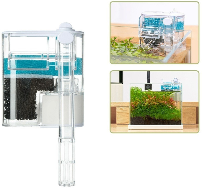 Hanging clearance aquarium filter