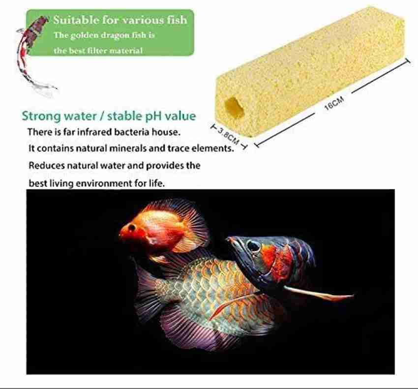 VAYINATO Ceramic Bio House Aquarium Filter Media Square Pack of