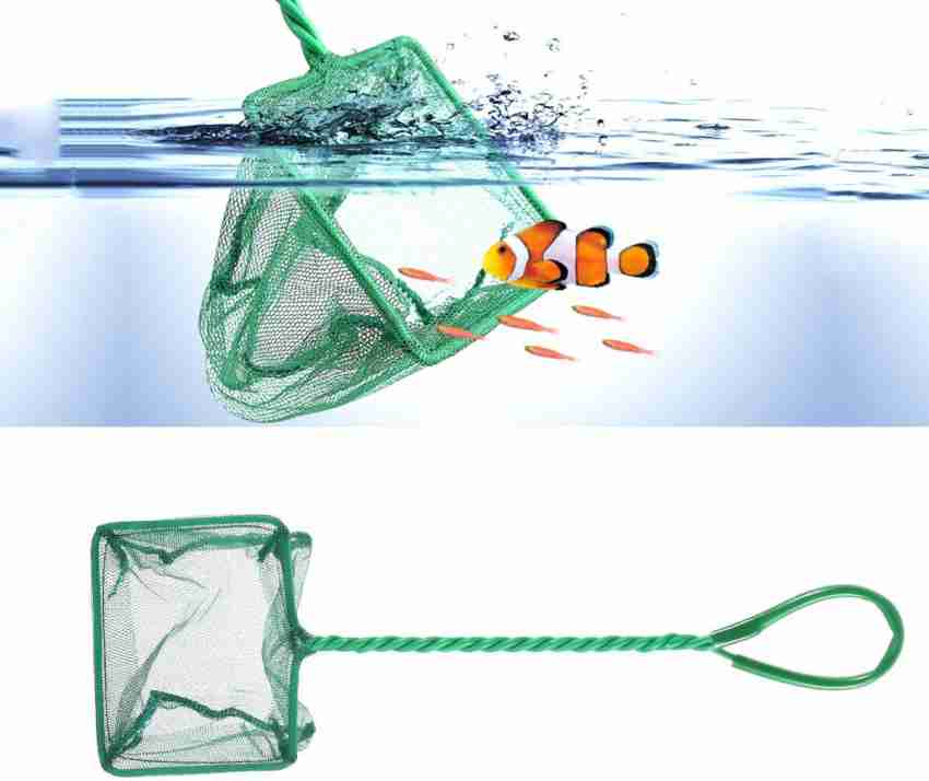 HOIVA (Pack of 1 )Fish Net with Handle for Aquarium Fish Tank