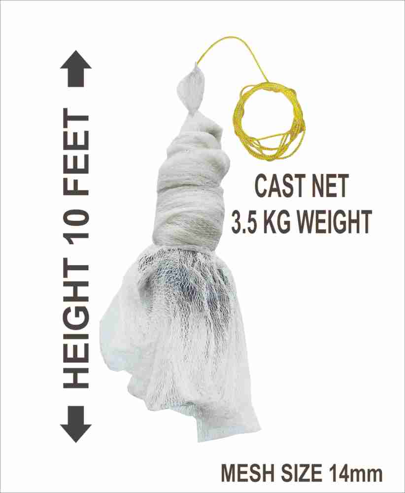 Barsha Fishing Nets CASTNET 14MM 10 FEET HEIGHT WEIGHT 3.6 KG Aquarium Fish  Net Price in India - Buy Barsha Fishing Nets CASTNET 14MM 10 FEET HEIGHT  WEIGHT 3.6 KG Aquarium Fish