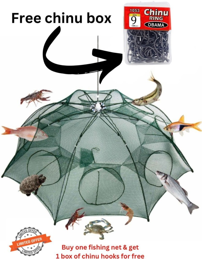 Nerro 8 hole umbrella fishing net Aquarium Fish Net Price in India - Buy  Nerro 8 hole umbrella fishing net Aquarium Fish Net online at